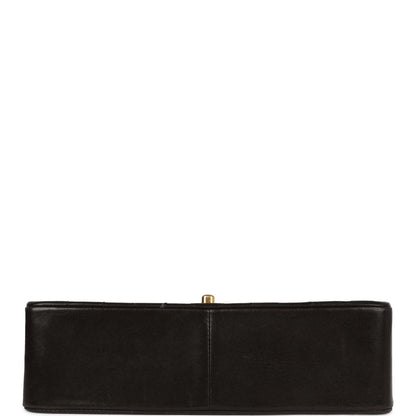 Chanel Vintage Medium Diana Flap Bag Black Quilted Lambskin Gold Hardware