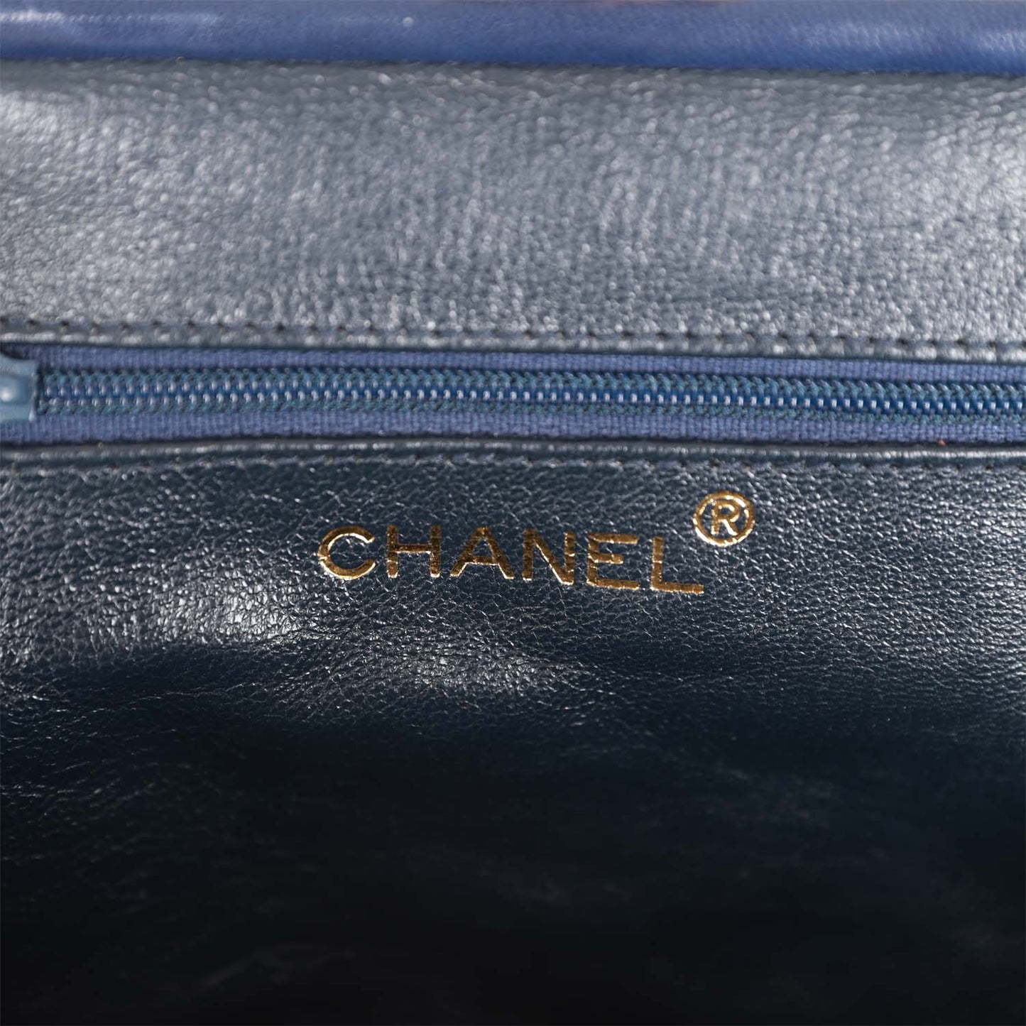 Chanel Vintage Frame Tassel Bag Navy Satin Gold Hardware