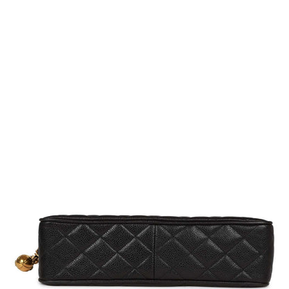 Chanel Vintage Camera Bag Black Caviar Gold Hardware