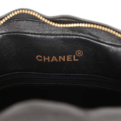 Chanel Vintage Camera Bag Black Caviar Gold Hardware