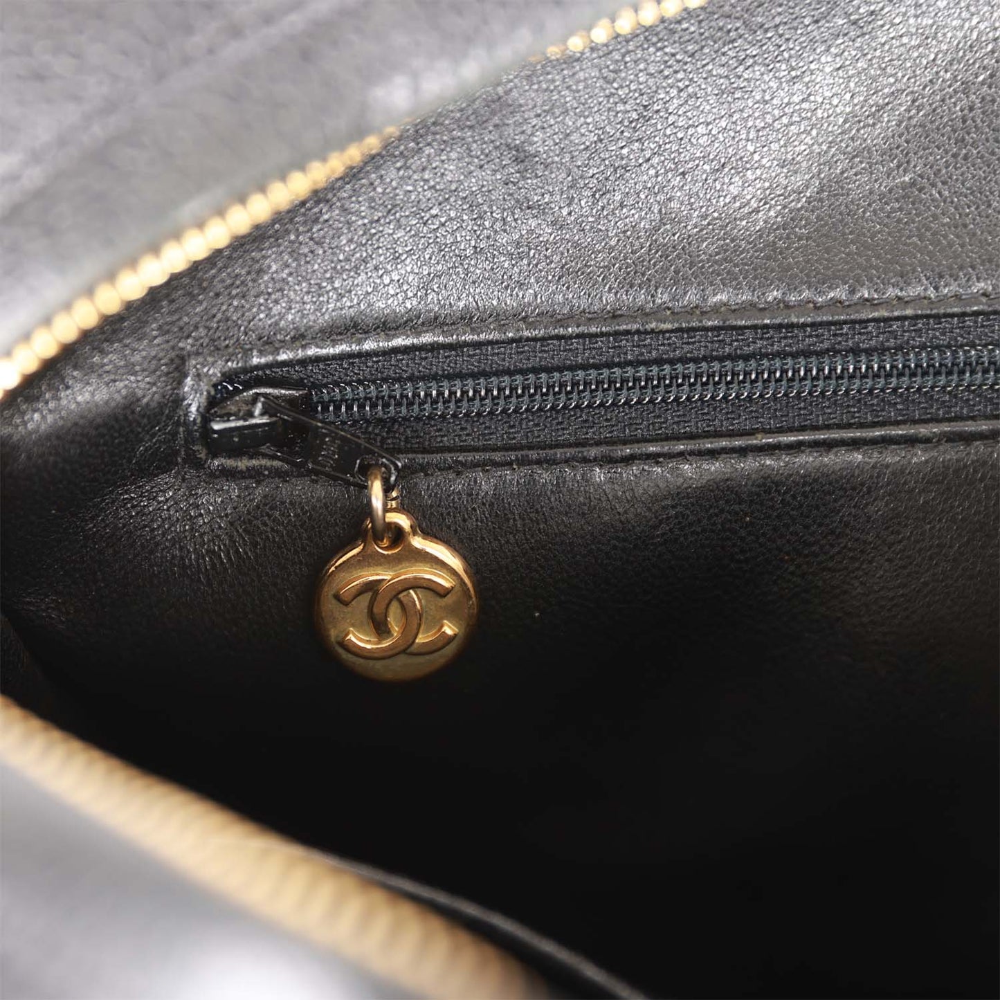 Chanel Vintage Camera Bag Black Caviar Gold Hardware