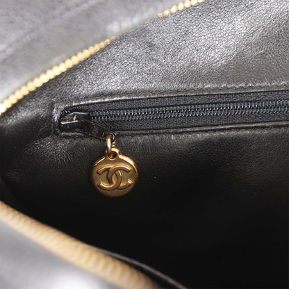 Chanel Vintage Camera Bag Black Caviar Gold Hardware