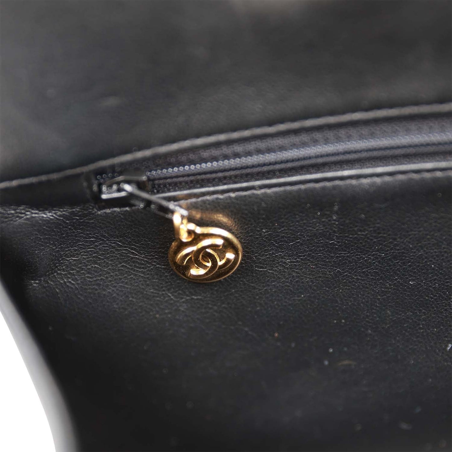 Chanel Vintage Grand CC Timeless Tote Bag Black Lambskin Gold Hardware