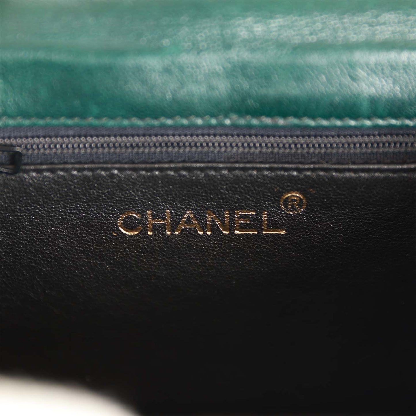 Chanel Vintage Mini Camellia Flap Bag Green Satin Gold Hardware