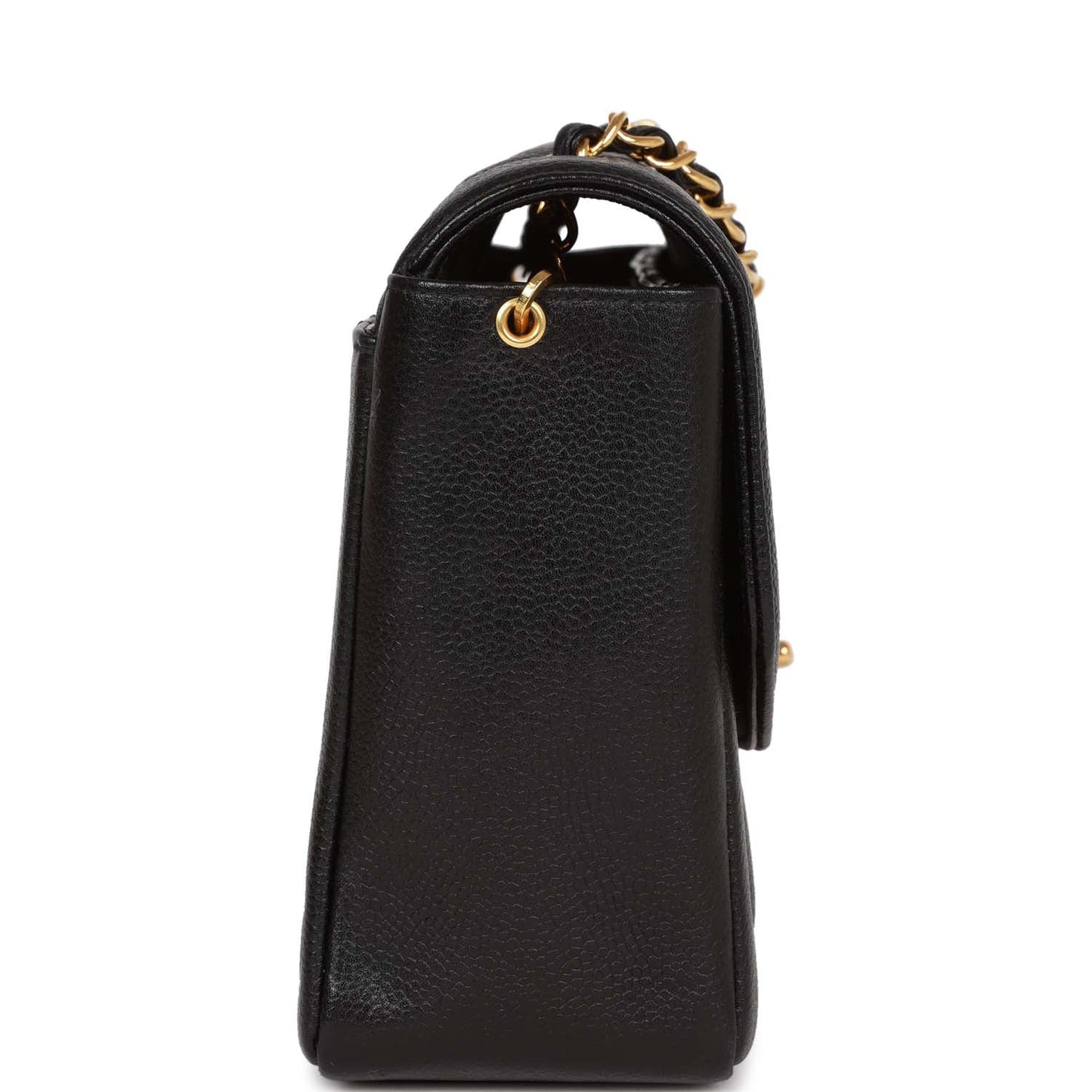 Chanel Vintage Medium Diana Flap Bag Black Caviar Gold Hardware