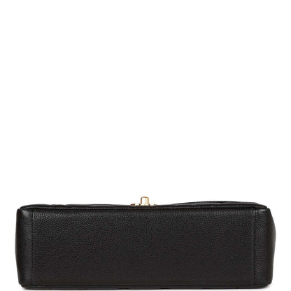 Chanel Vintage Medium Diana Flap Bag Black Caviar Gold Hardware