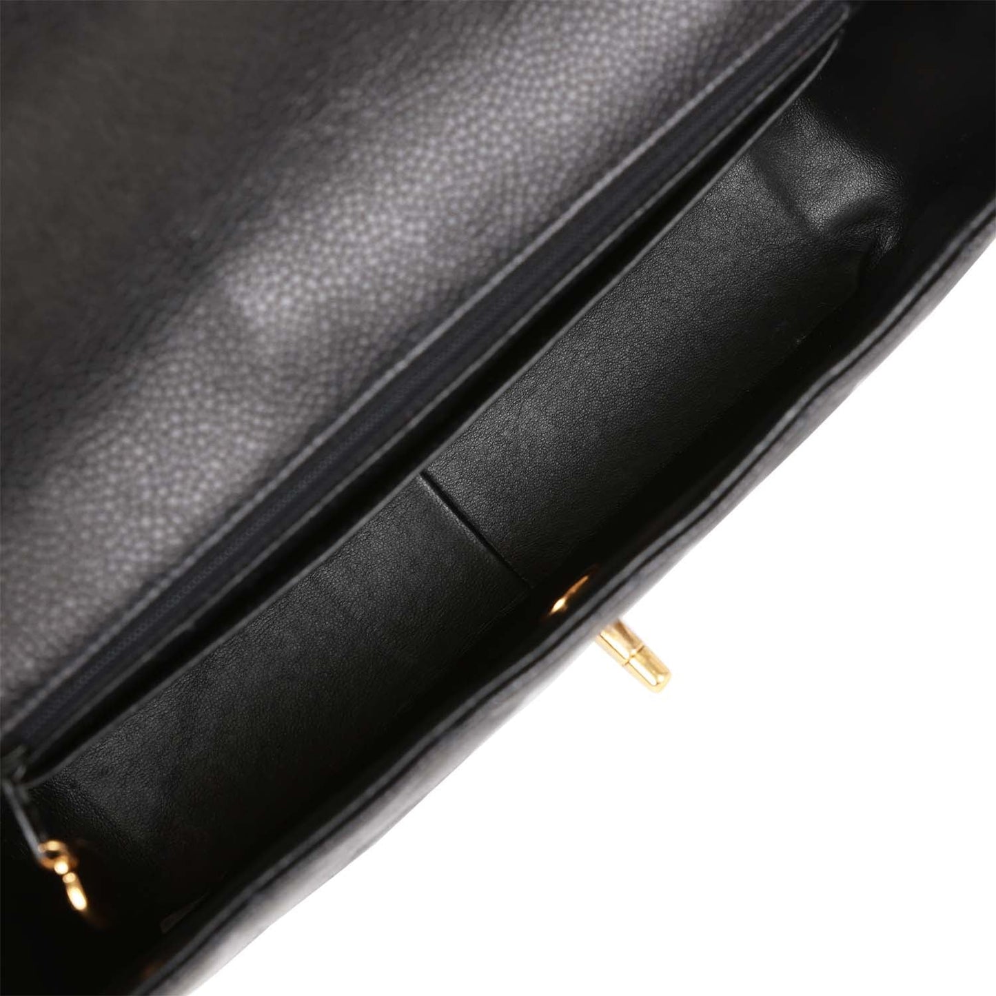 Chanel Vintage Medium Diana Flap Bag Black Caviar Gold Hardware