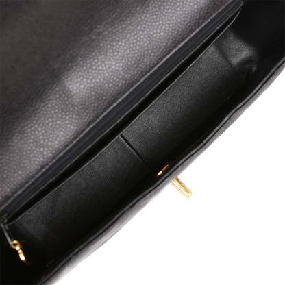 Chanel Vintage Medium Diana Flap Bag Black Caviar Gold Hardware