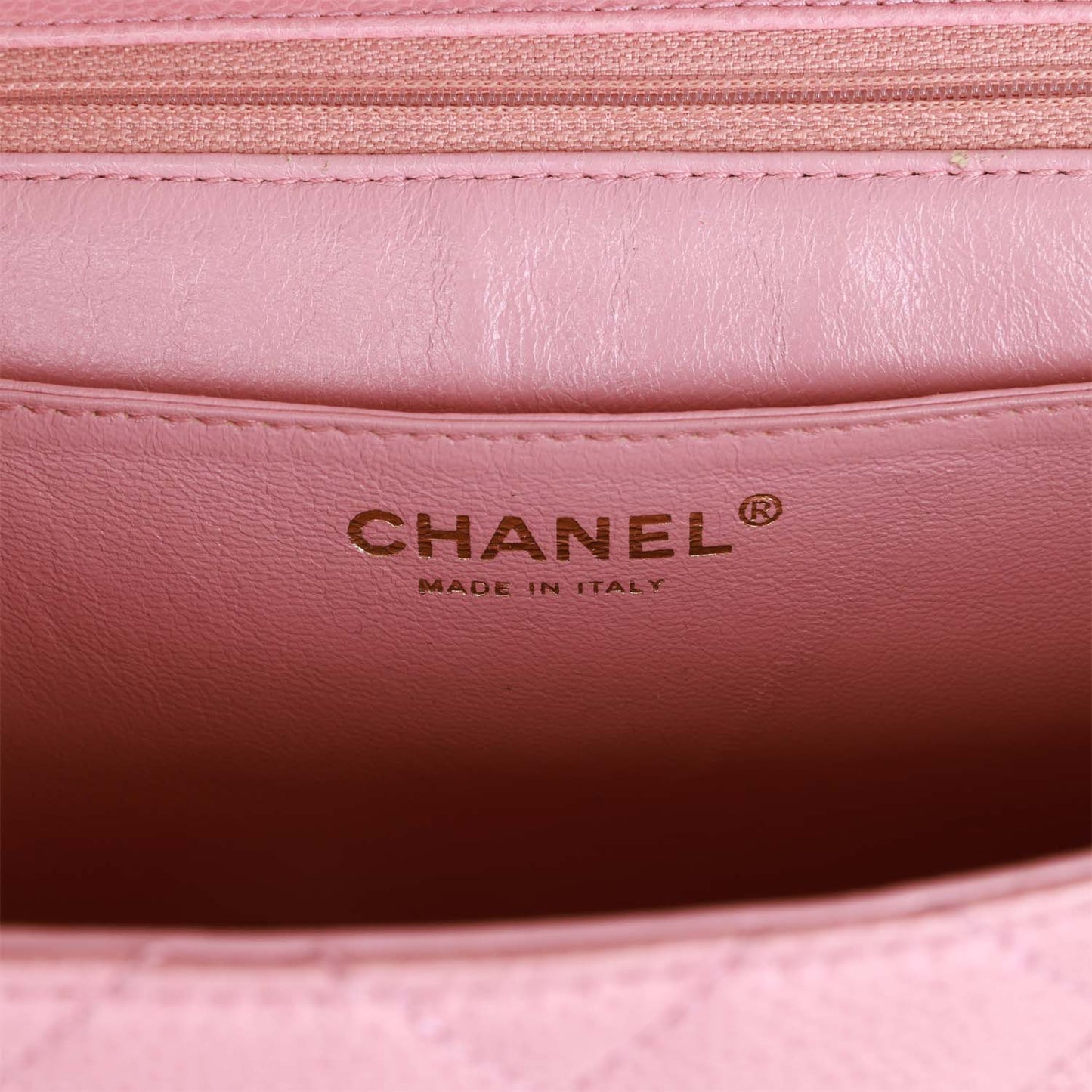 Chanel Vintage Kelly Handle Flap Bag Pink Caviar Gold Hardware