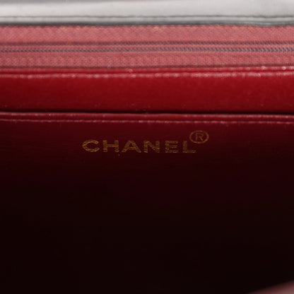 Chanel Vintage Mademoiselle XL Jumbo Single Flap Black Lambskin Gold Hardware