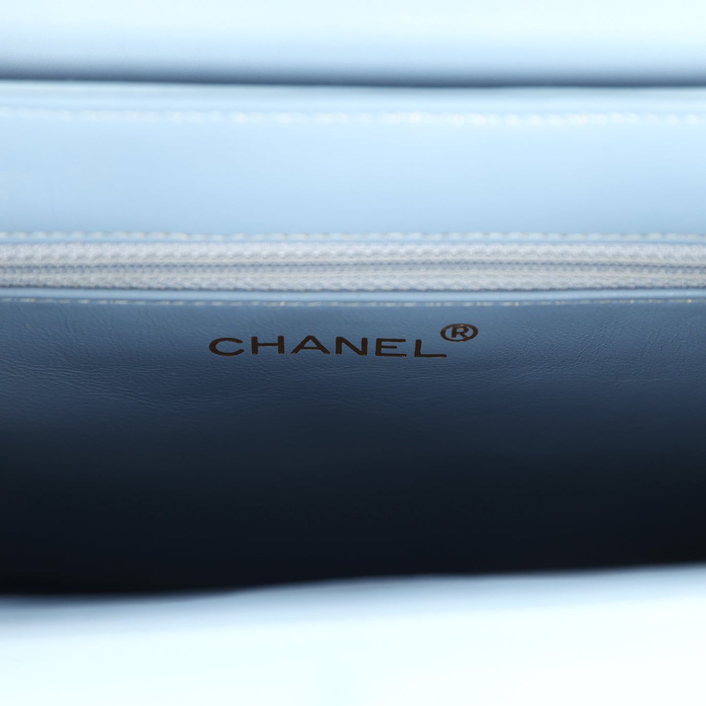 Chanel Vintage Large Kelly Light Blue Lambskin Gold Hardware