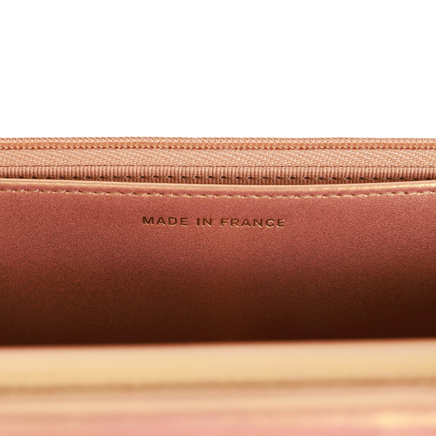 Chanel Wallet on Chain WOC Gold Metallic Calfskin Antique Gold Hardware