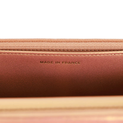 Chanel Wallet on Chain WOC Gold Metallic Calfskin Antique Gold Hardware