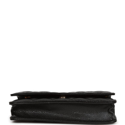 Chanel Wallet on Chain WOC Black Caviar Gold Hardware