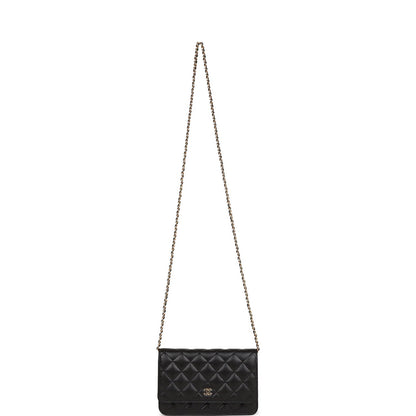 Chanel Wallet on Chain WOC Black Caviar Gold Hardware