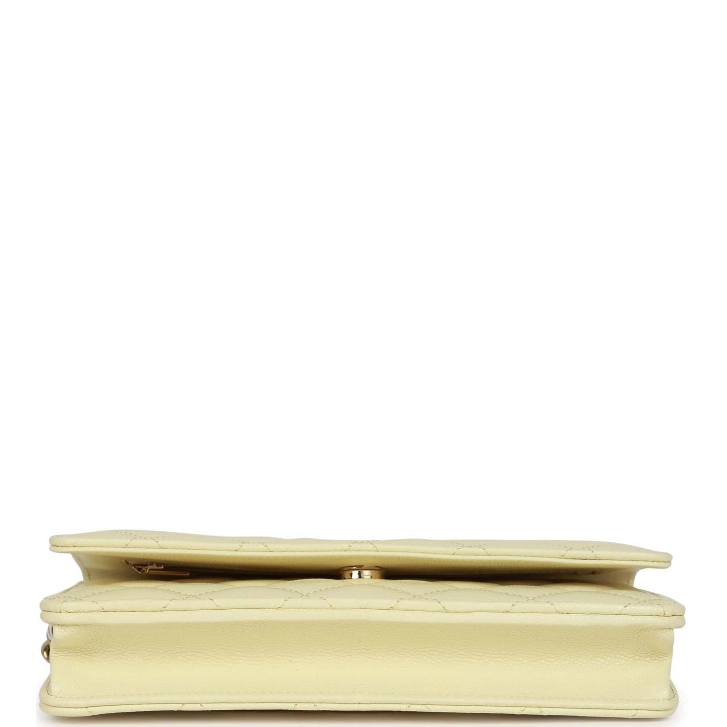 Chanel Wallet on Chain WOC Yellow Caviar Light Gold Hardware