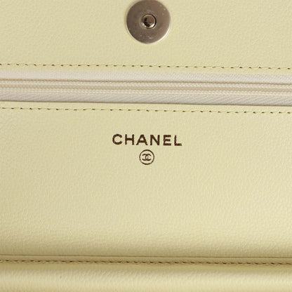 Chanel Wallet on Chain WOC Yellow Caviar Light Gold Hardware