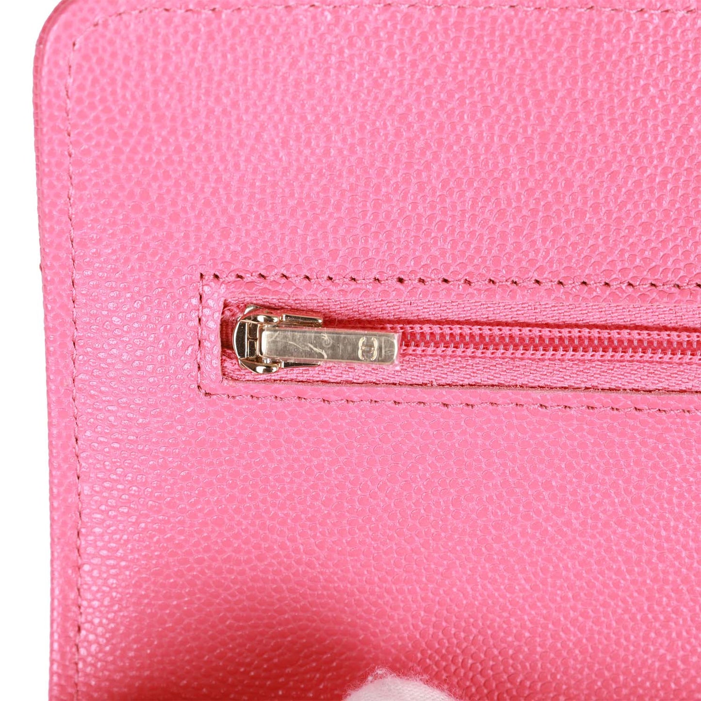 Chanel Wallet on Chain WOC Pink Caviar Light Gold Hardware