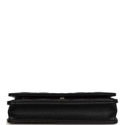 Chanel Wallet on Chain WOC Black Caviar Gold Hardware