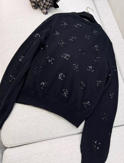 Chanel 24S black cardigan