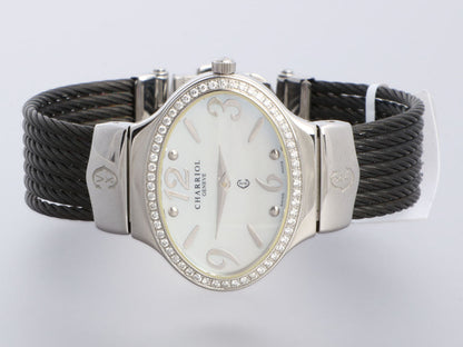 Charriol Darling Stainless Steel Diamond Oval Watch