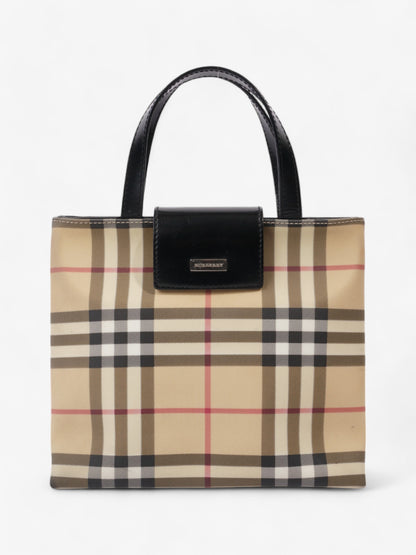Burberry Check Tote Nova Check / Black Canvas