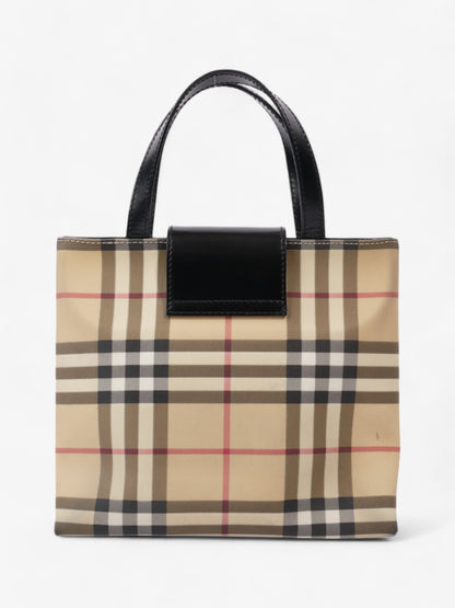 Burberry Check Tote Nova Check / Black Canvas