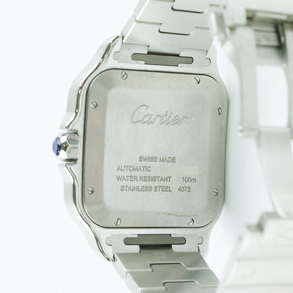 Cartier Santos Watch Dark Navy Dial