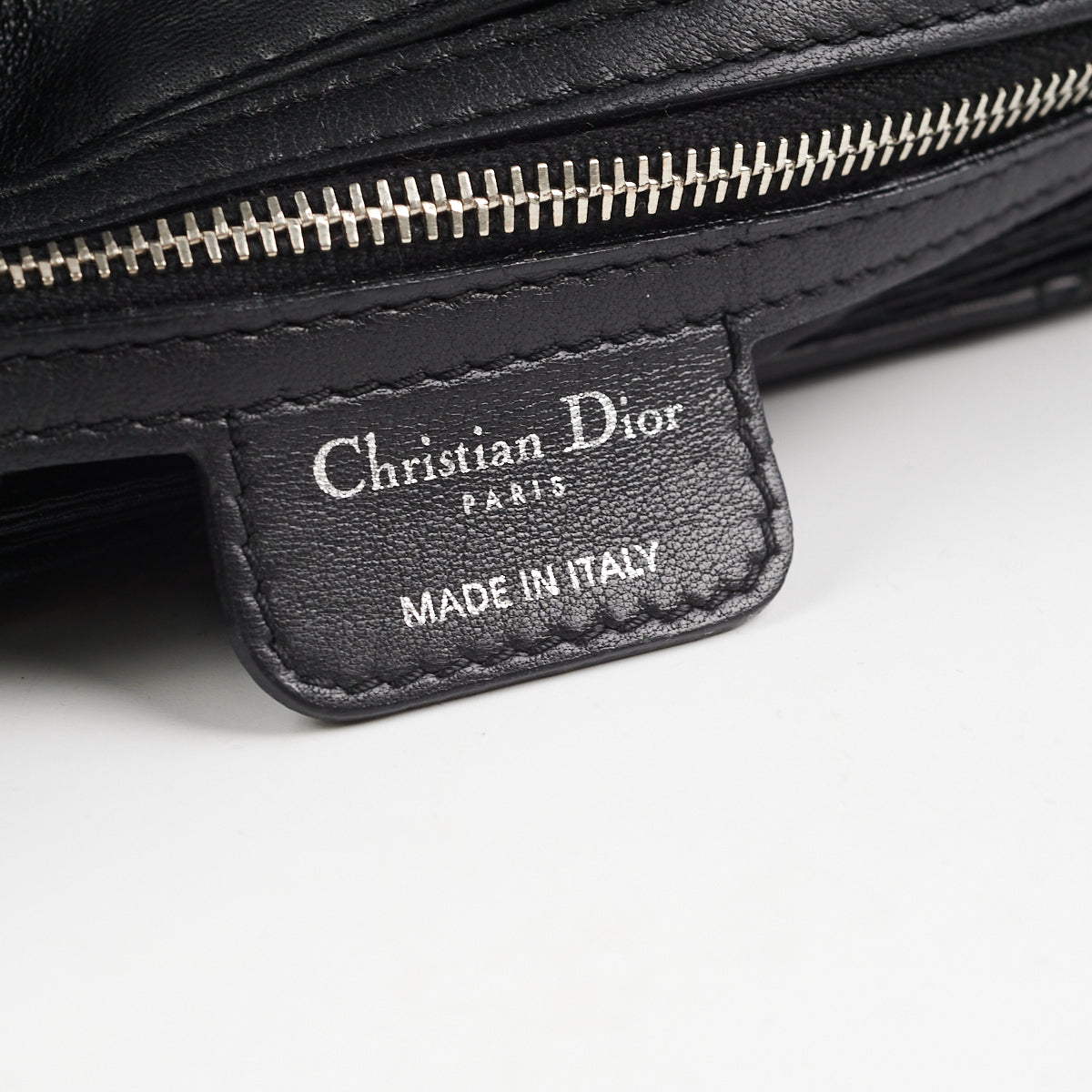 Dior Cannage Lock Bag Black