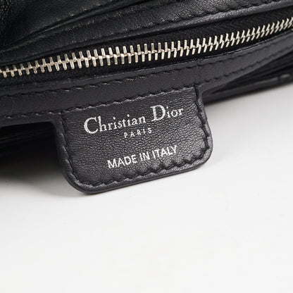 Dior Cannage Lock Bag Black