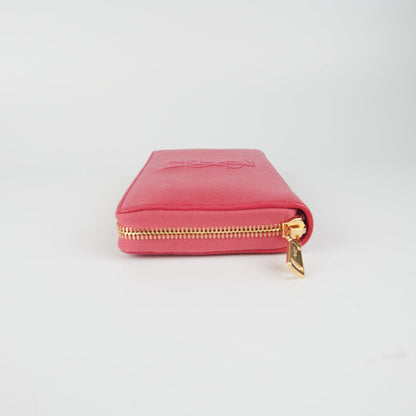 Saint Laurent Belle De Jour Long Zip Wallet
