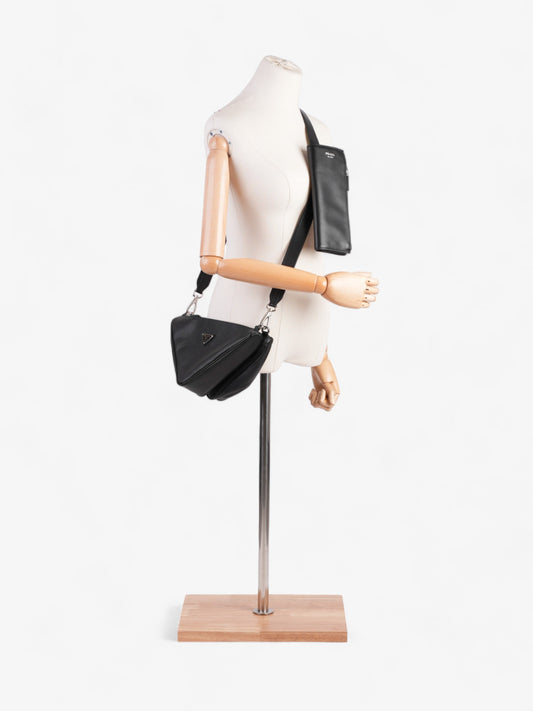 Prada Triangle Bag Black Saffiano Leather