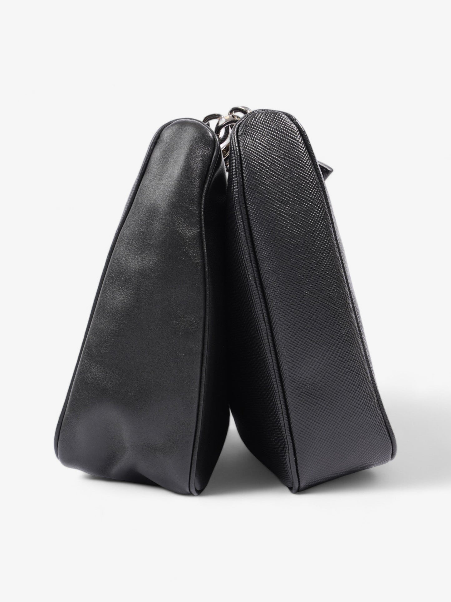 Prada Triangle Bag Black Saffiano Leather