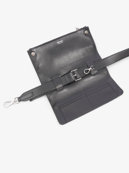 Prada Triangle Bag Black Saffiano Leather
