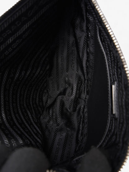 Prada Triangle Bag Black Saffiano Leather