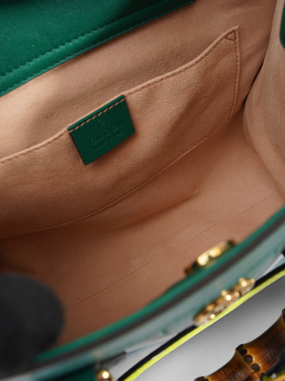 Gucci Diana Tote Green Leather Small