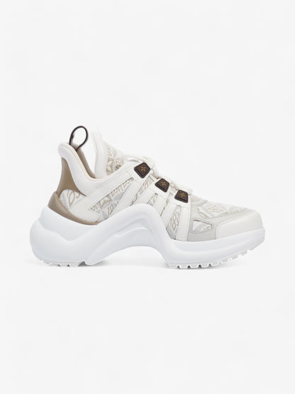 Louis Vuitton Archlight Sneakers White  / Beige  / Brown Canvas EU 37 UK 4