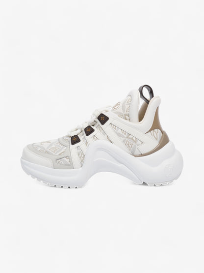 Louis Vuitton Archlight Sneakers White  / Beige  / Brown Canvas EU 37 UK 4