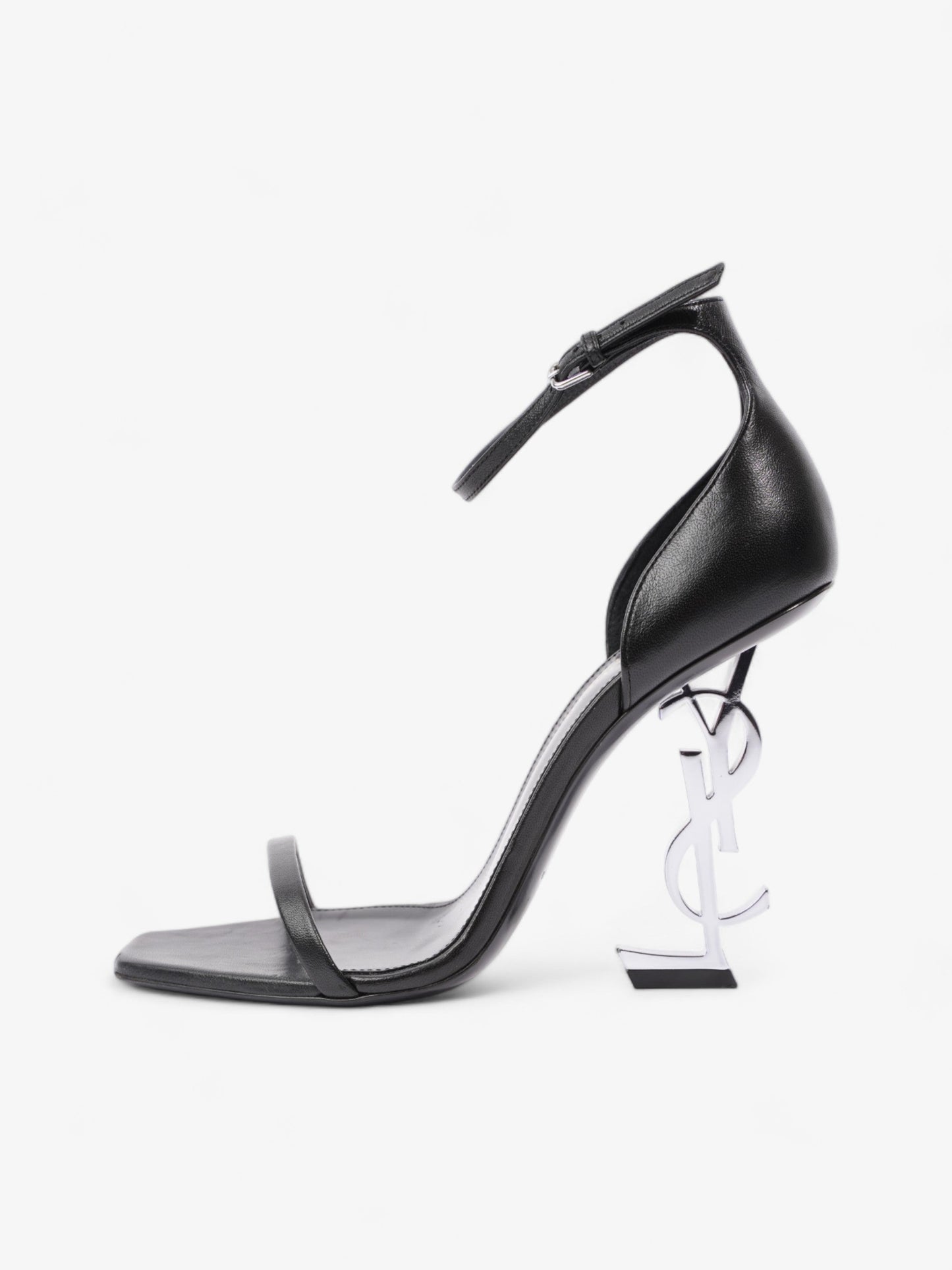 Saint Laurent Opyum 110mm Black Leather EU 38 UK 5