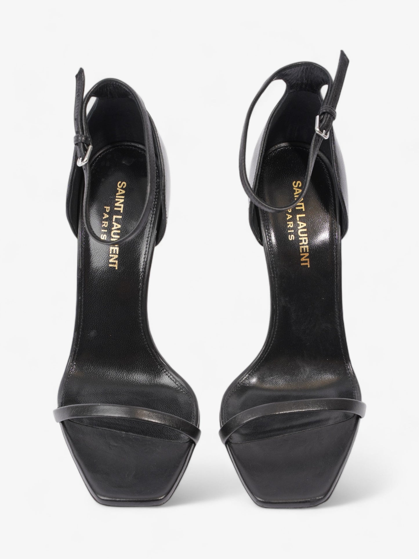 Saint Laurent Opyum 110mm Black Leather EU 38 UK 5