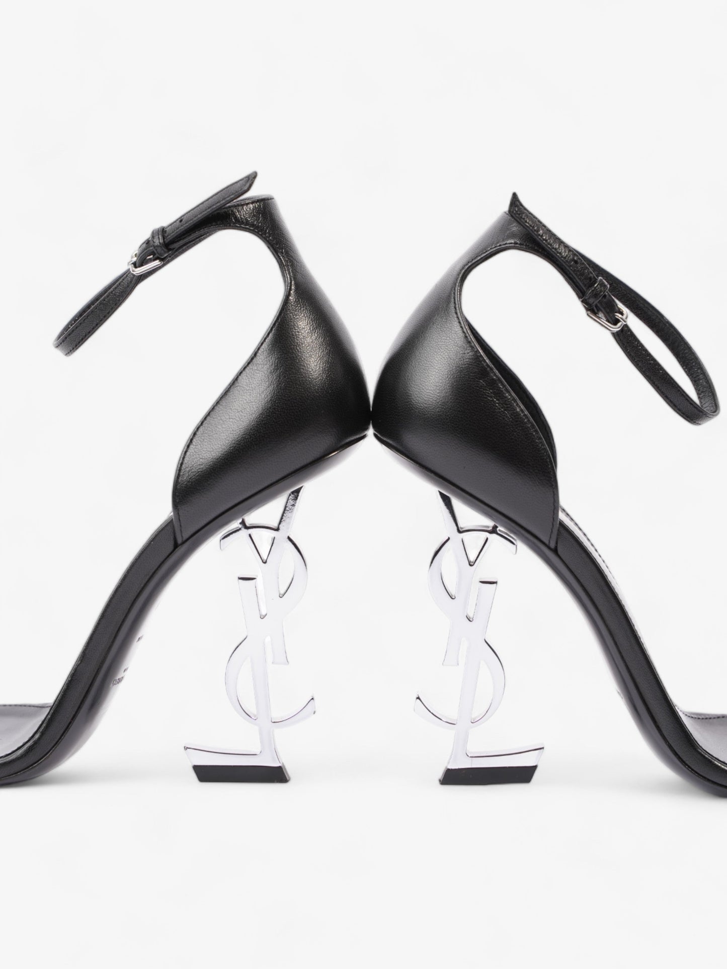 Saint Laurent Opyum 110mm Black Leather EU 38 UK 5