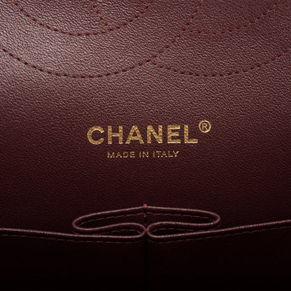 Chanel Black Quilted Caviar Jumbo Classic Double Flap Bag Gold Hardware