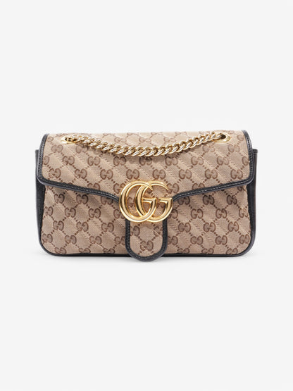 Gucci Marmont Black / Monogram Canvas Small