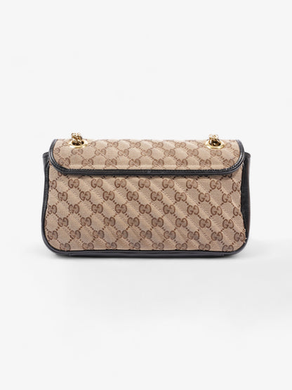 Gucci Marmont Black / Monogram Canvas Small