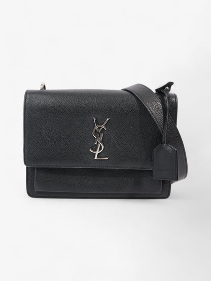 Saint Laurent Sunset Black Leather Medium