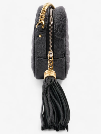 Saint Laurent Lou Small Quilted Crossbody in Black Leather Black Caviar Leather