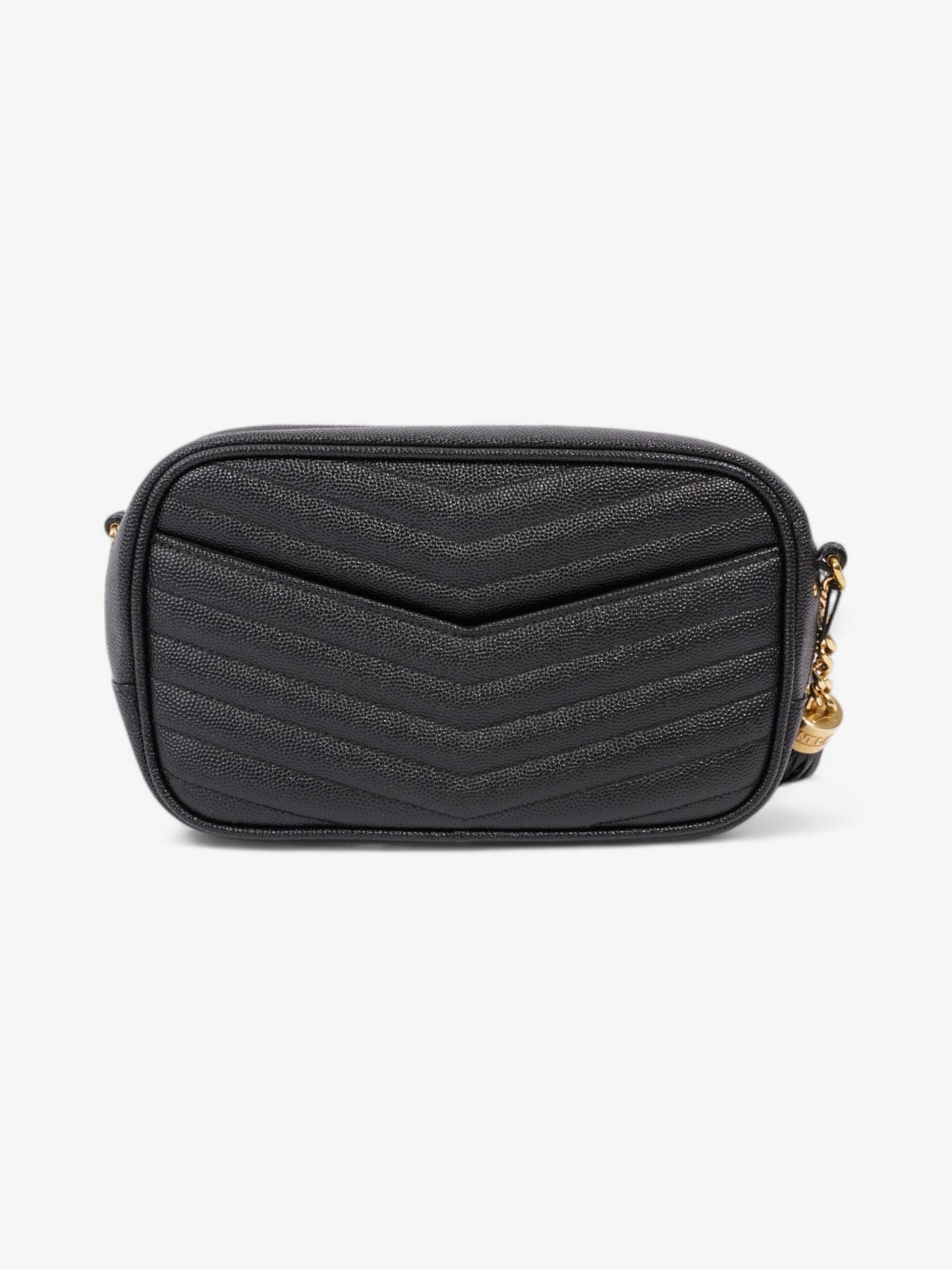 Saint Laurent Lou Small Quilted Crossbody in Black Leather Black Caviar Leather