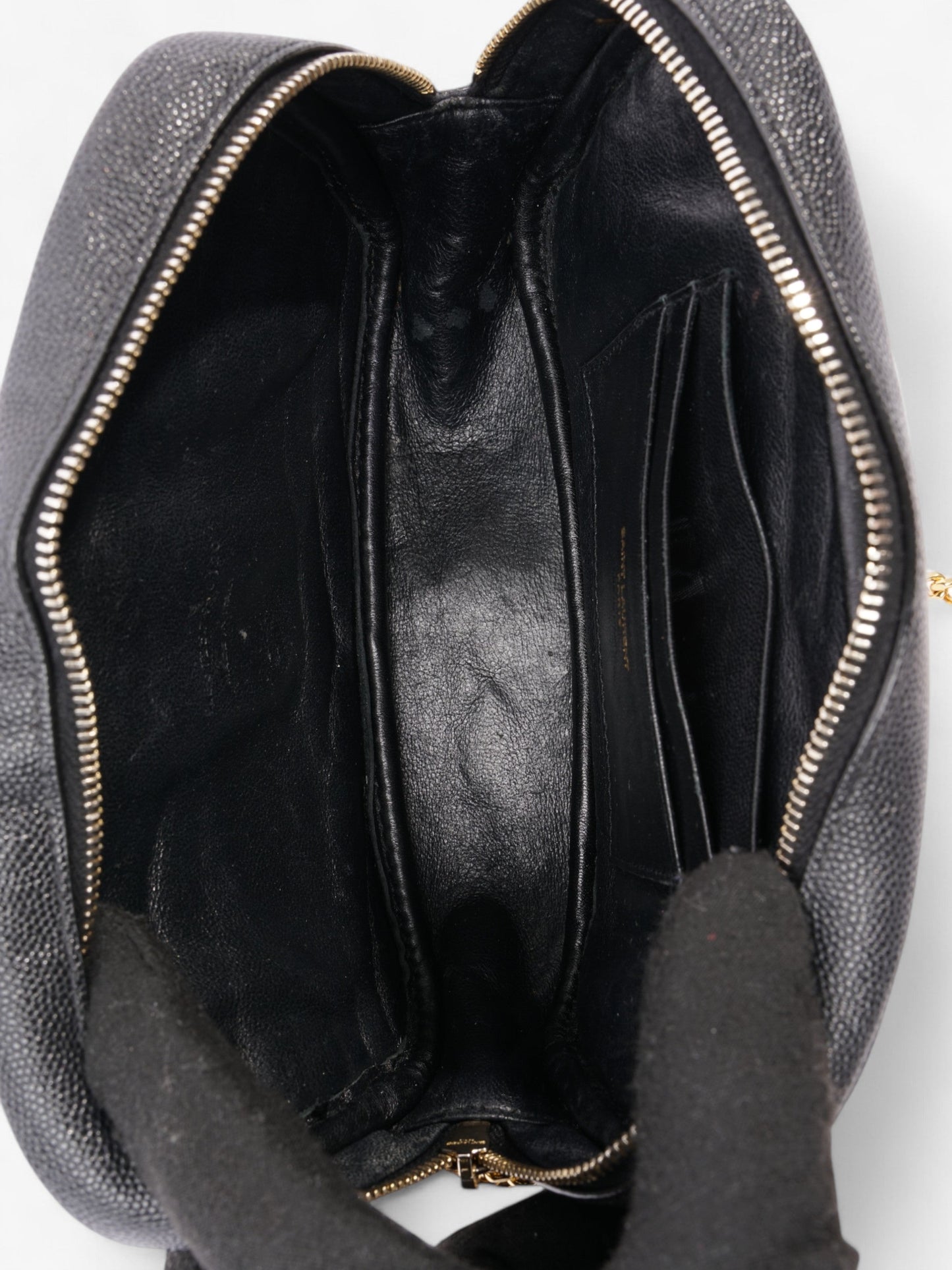 Saint Laurent Lou Small Quilted Crossbody in Black Leather Black Caviar Leather