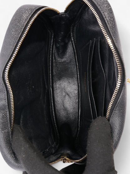 Saint Laurent Lou Small Quilted Crossbody in Black Leather Black Caviar Leather