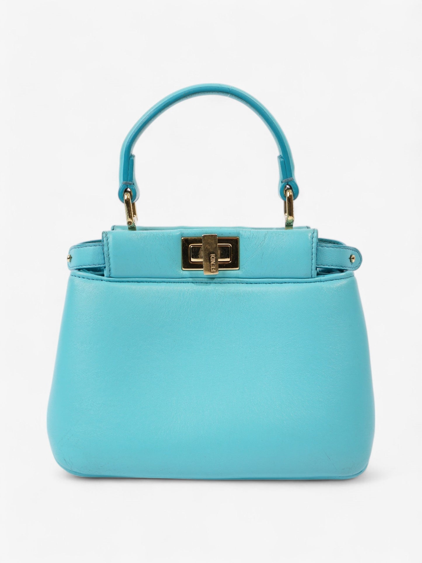 Fendi Peekaboo Light Blue  Nappa Leather
